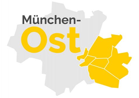 Wahlkreis München Ost Karte